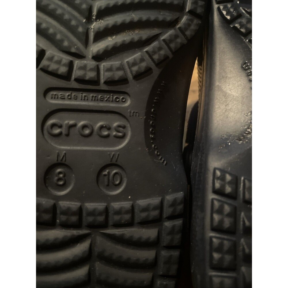 Crocs Baya Unisex Slip-On Clog - Blue Women’s Size 10 Men’s Size 8 - Picture 12 of 14
